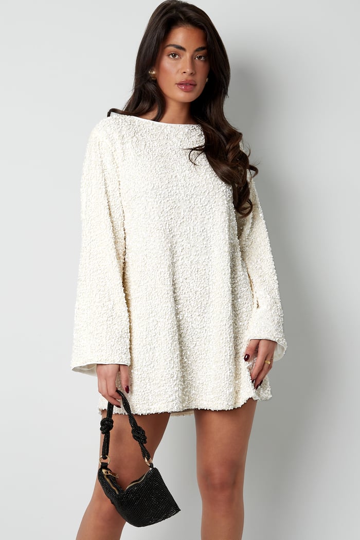 Sequin Mini Long Sleeve Dress for Women - Image 5