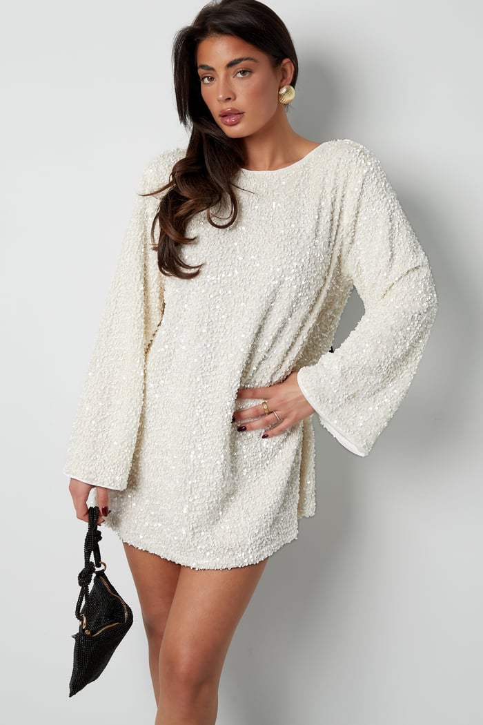 Sequin Mini Long Sleeve Dress for Women - Image 3