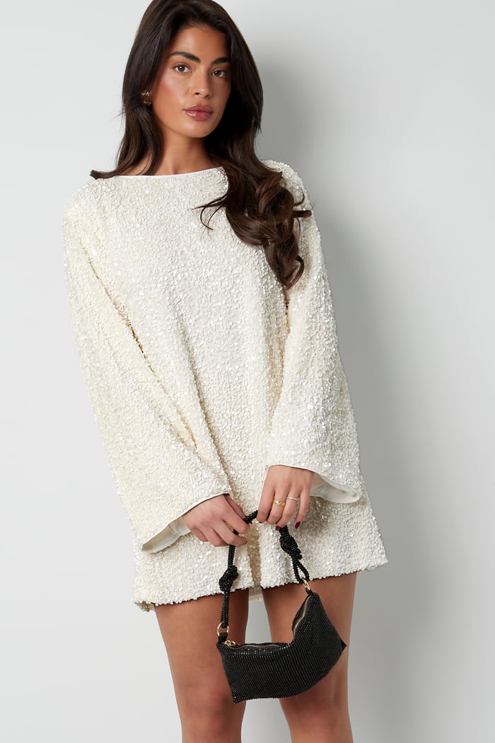 Sequin Mini Long Sleeve Dress for Women - Image 4