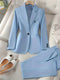 Classic women's blazer with lapel collar - Timeless and elegant - For every season