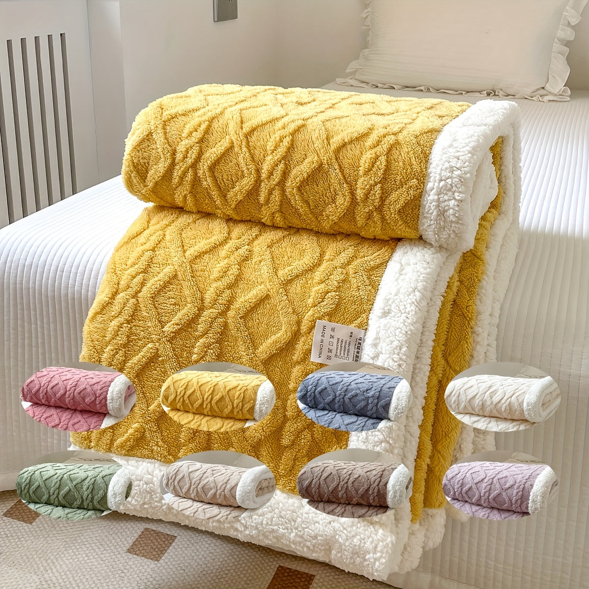 CozyNest - Reversible Fleece Blanket