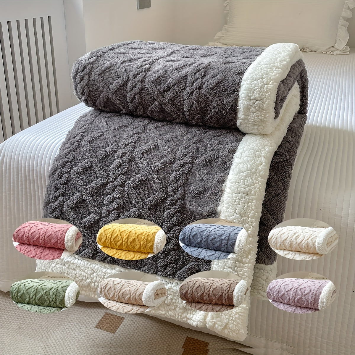 CozyNest - Reversible Fleece Blanket
