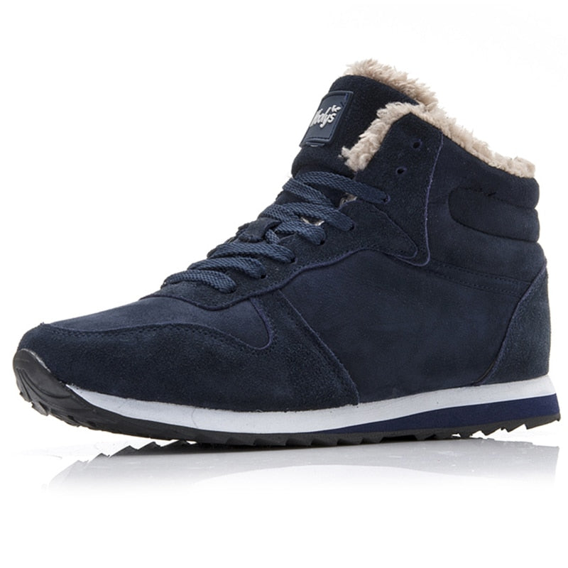 Calzado casual de invierno para hombre - Zapatillas altas con forro de piel