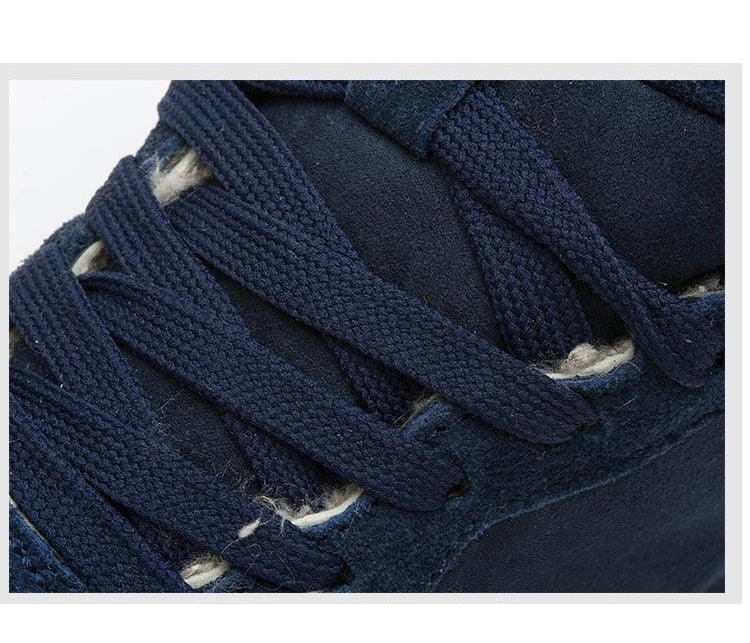 Calzado casual de invierno para hombre - Zapatillas altas con forro de piel