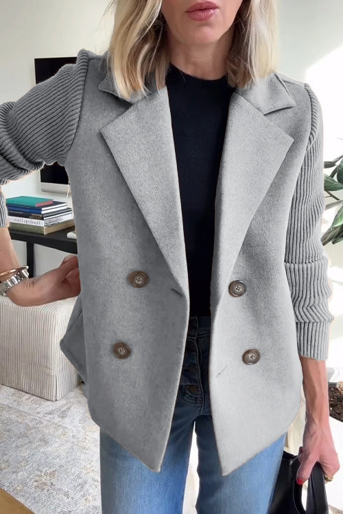 Double-Breasted Relaxed Fit Jacket for Women - Image 10