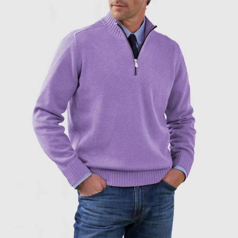 Quarter Zip Sweater for Men - Image 14