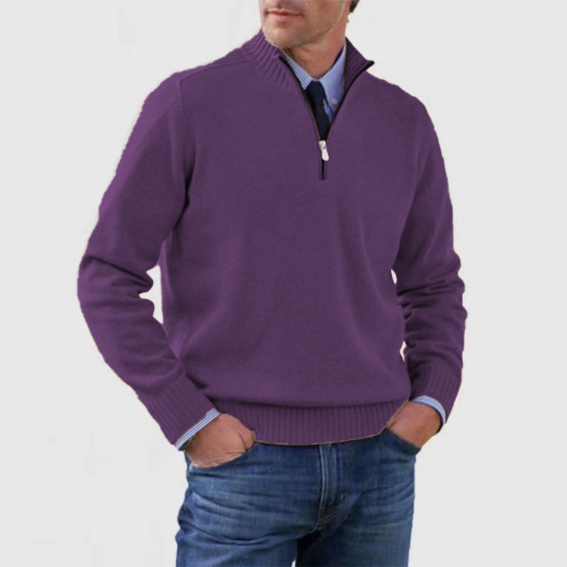 Quarter Zip Sweater for Men - Image 15