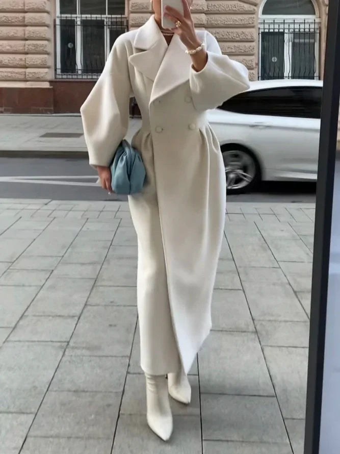 Double-Breasted Maxi Coat for Women - Image 1