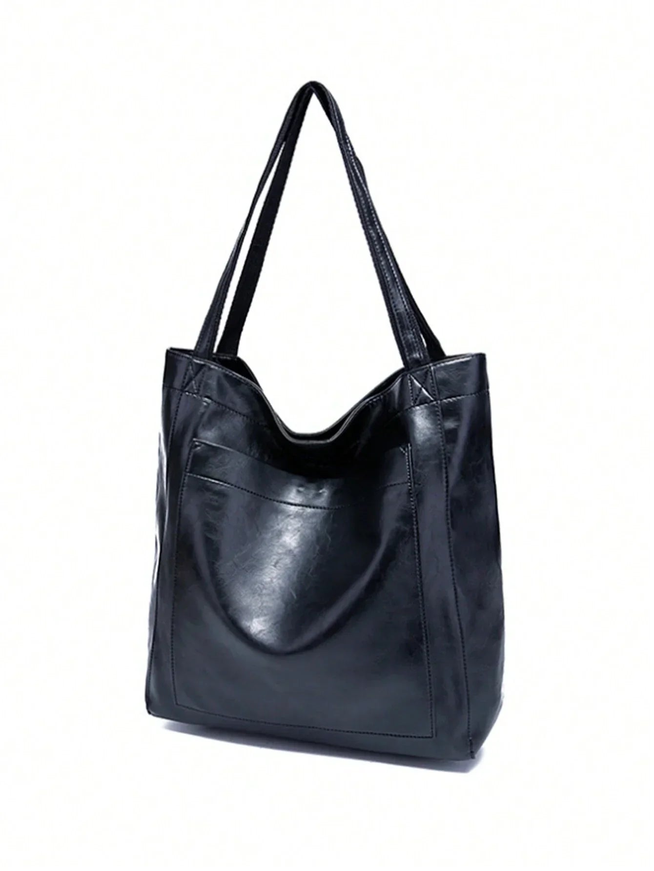 Vintage-style bag with large capacity and detachable strap