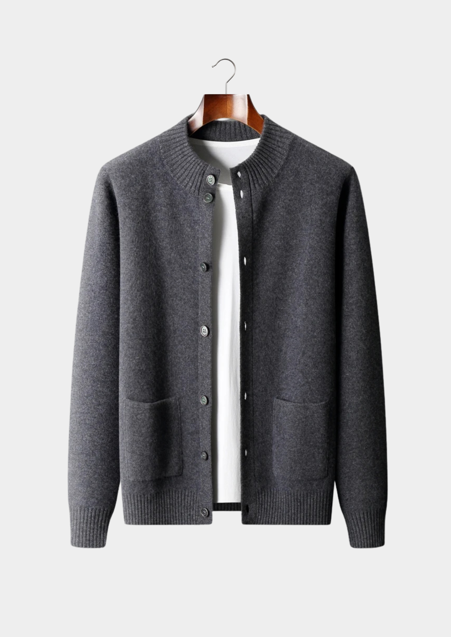 Button-Down Sweater Cardigan for Men - Image 6
