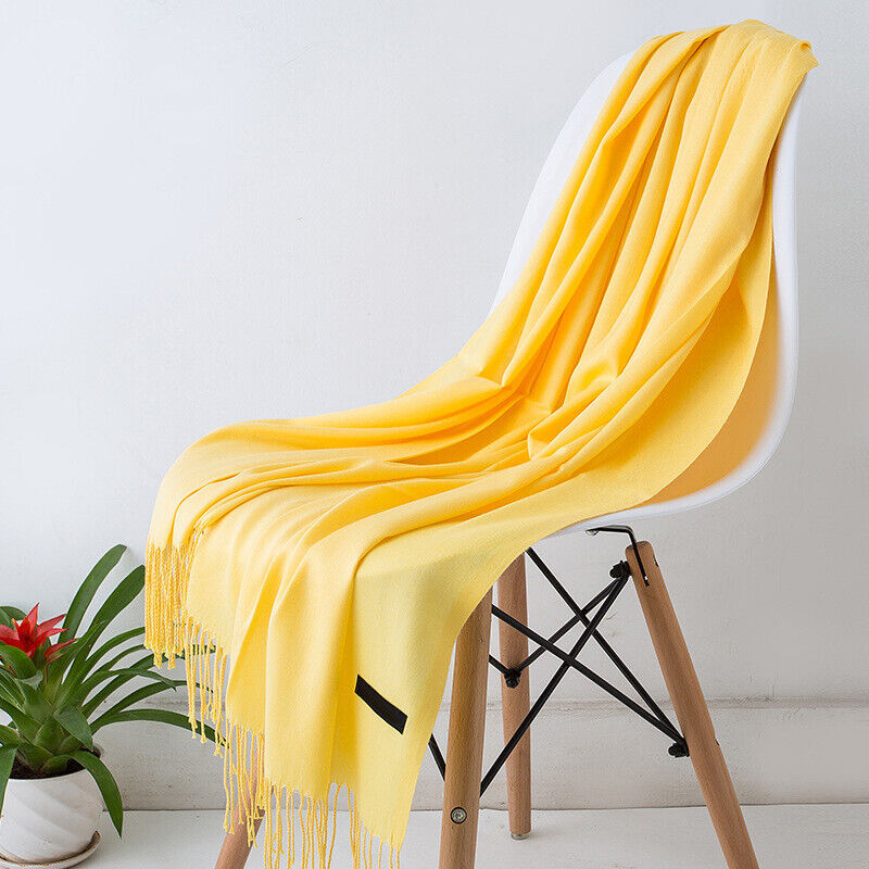 Bufanda de cachemira para mujer Suave abrigo largo de invierno