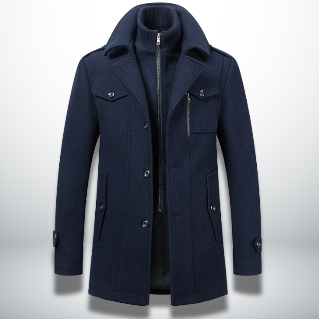 Double Breasted Overcoat for Men - Image 1