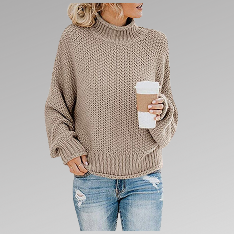 Oversized Turtleneck Sweater for Women - Image 9