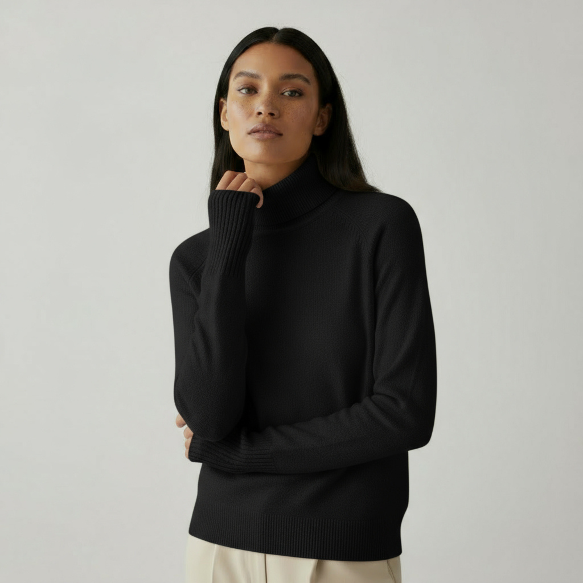 Women's turtleneck sweater - Timeless elegance and modern comfort