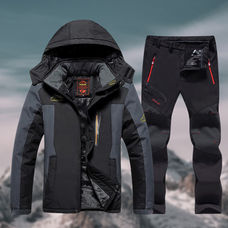 Waterproof & winterproof outdoor set for men - jacket & trousers