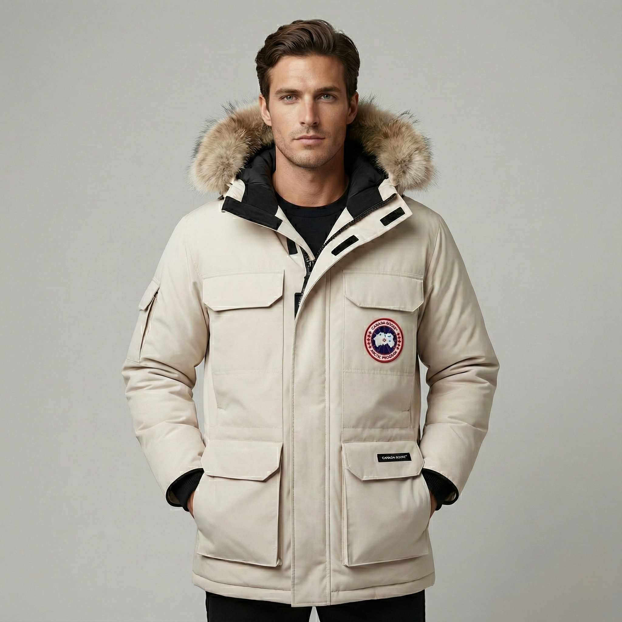 Men's Warm and Thick Winter Jacket Comfortable | Hooded Fur Parka