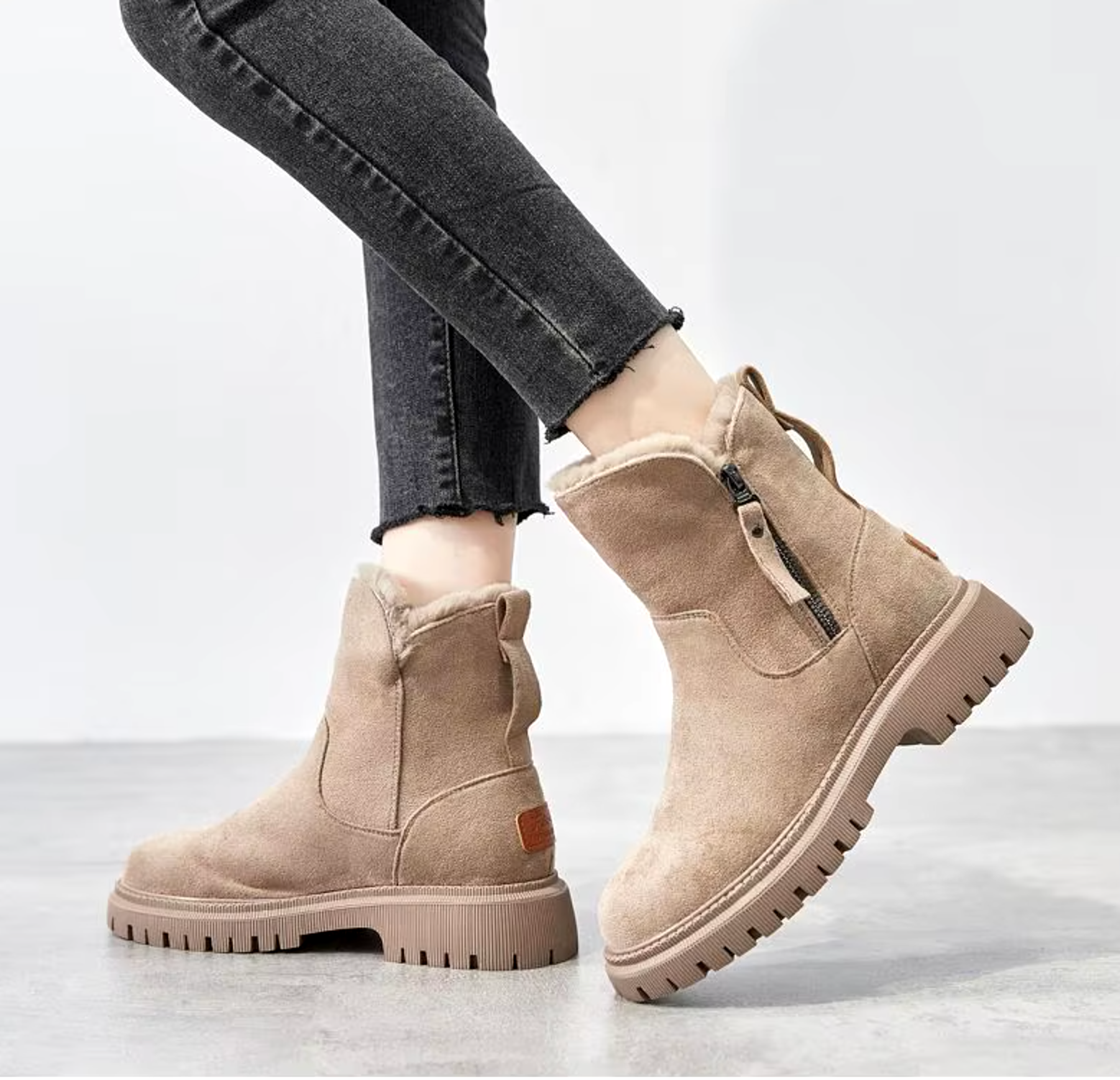 Lug Sole Ankle Boots for Women - Image 3