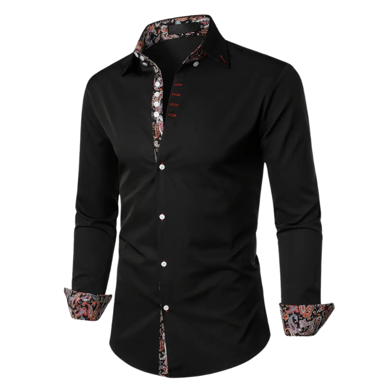 Ruben | Stylish Shirt with Paisley Accent for Men