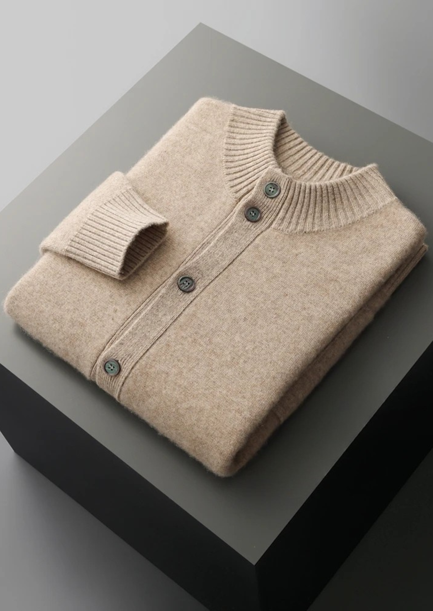 Button-Down Sweater Cardigan for Men - Image 5