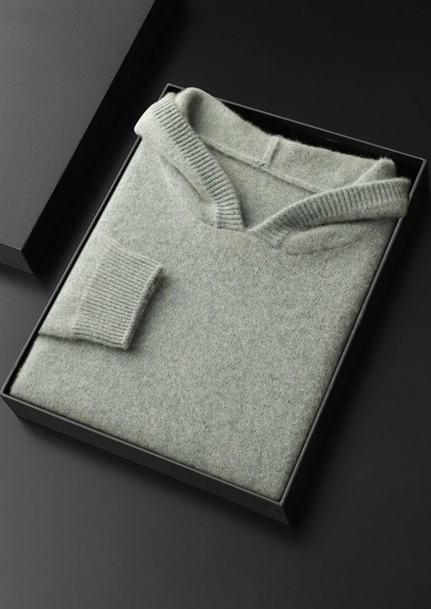 Long Sleeve Knit Hoodie for Men - Image 12