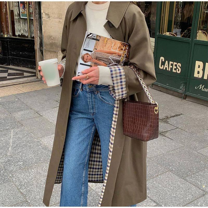Long Elegant Trench Coat Women – Khaki