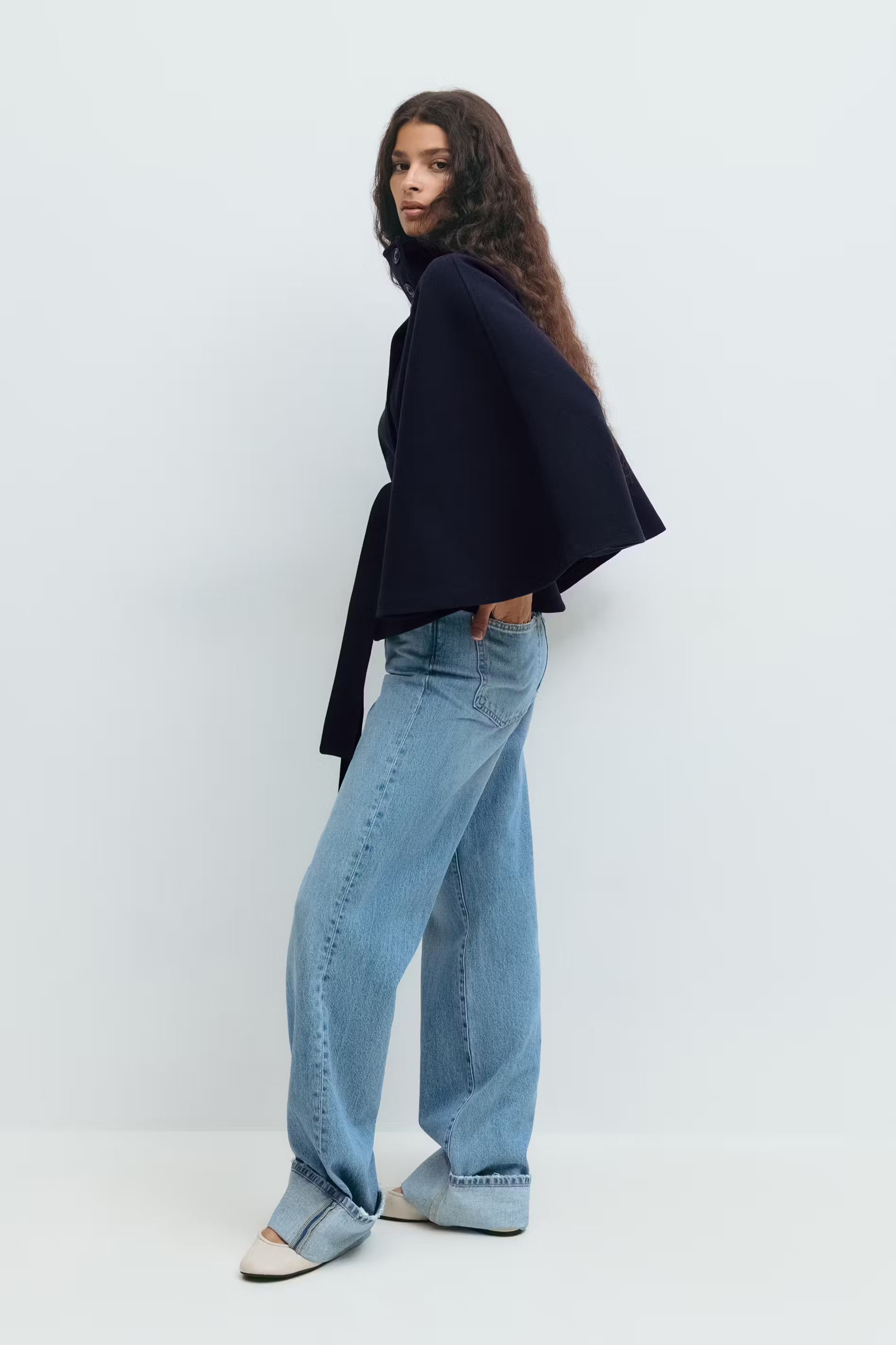 Belted Funnel Neck Jacket for Women - Image 19