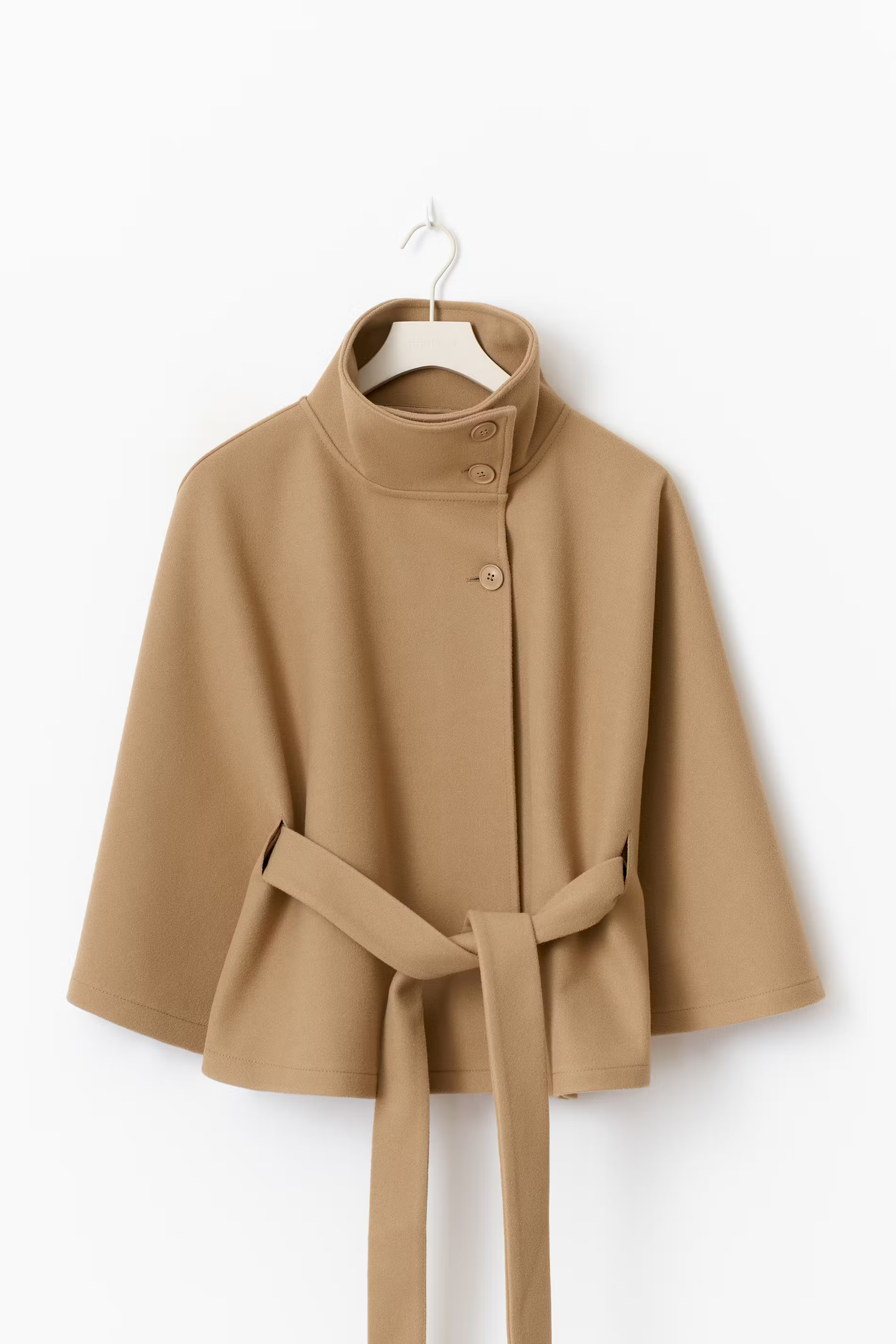 Belted Funnel Neck Jacket for Women - Image 12