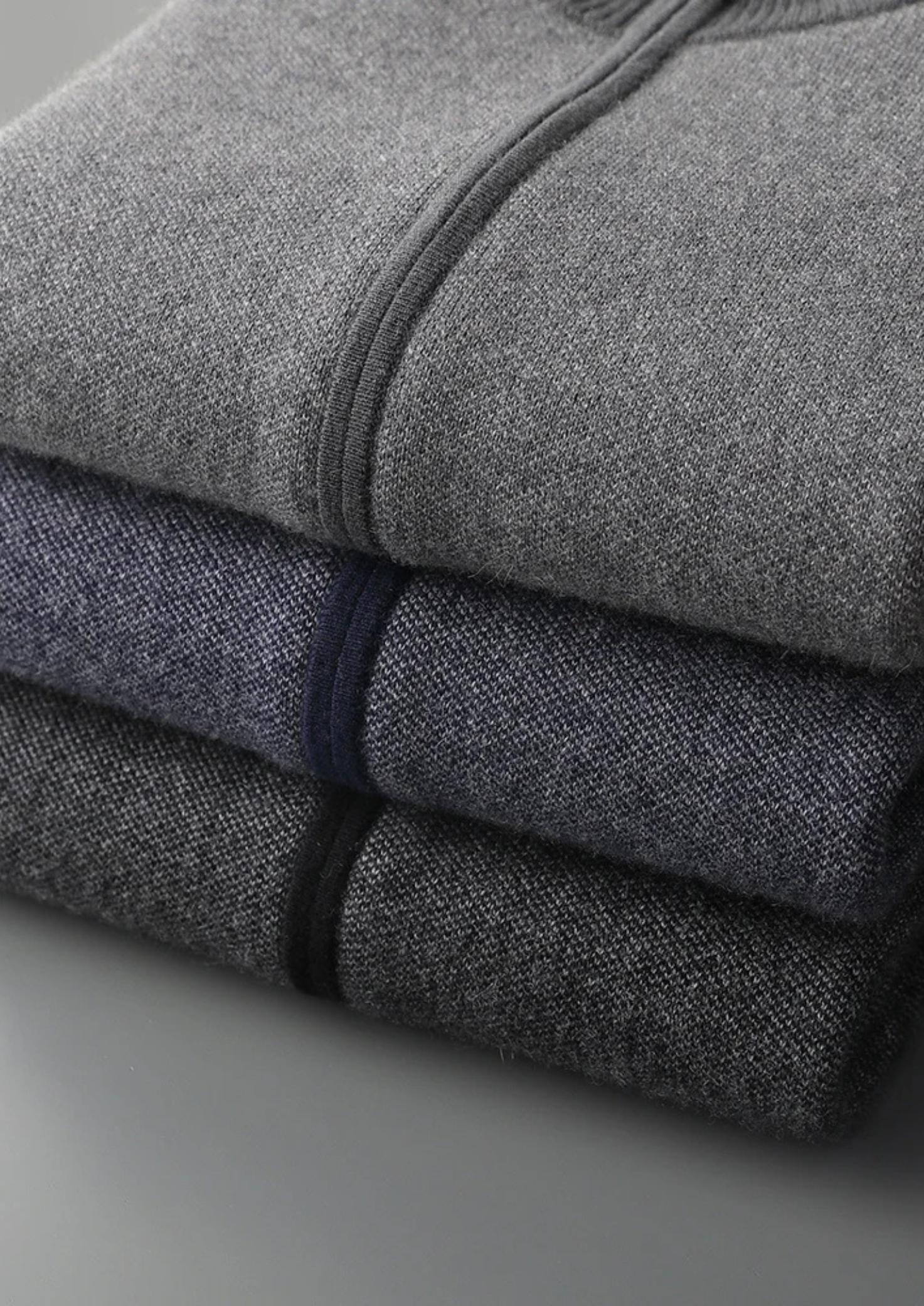 Zip-Up Ribbed Knit Sweater for Men - Image 6