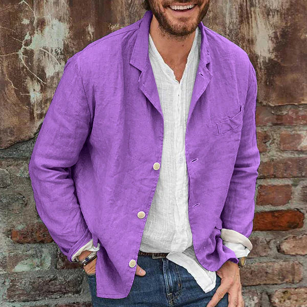 Lightweight cotton and linen jacket for men: Comfort and style