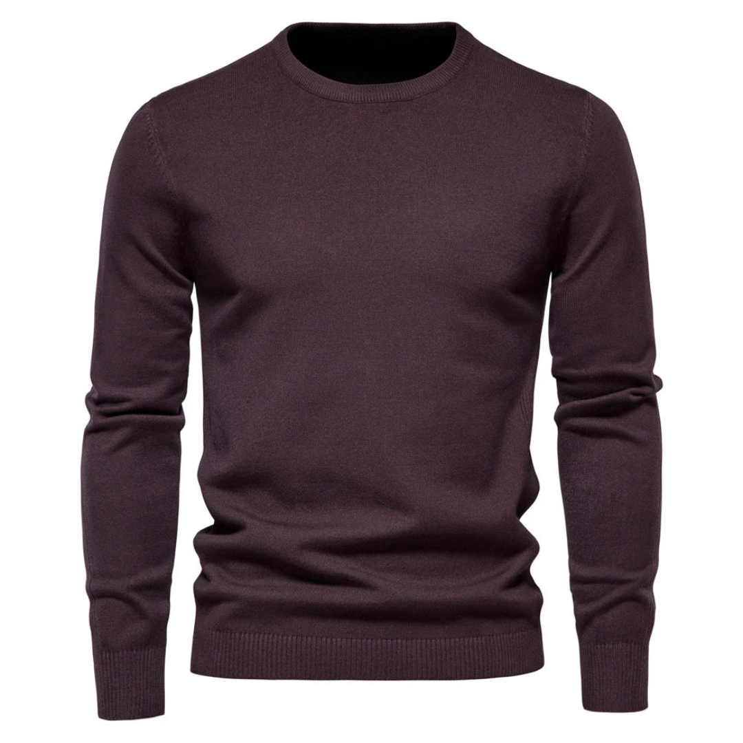 Men’s Classic Crew Neck Sweater | Elegant Slim Fit
