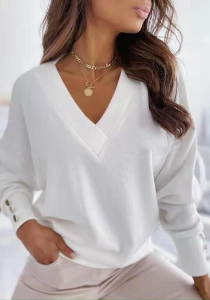 Evelyn | Women's V-neck Sweater