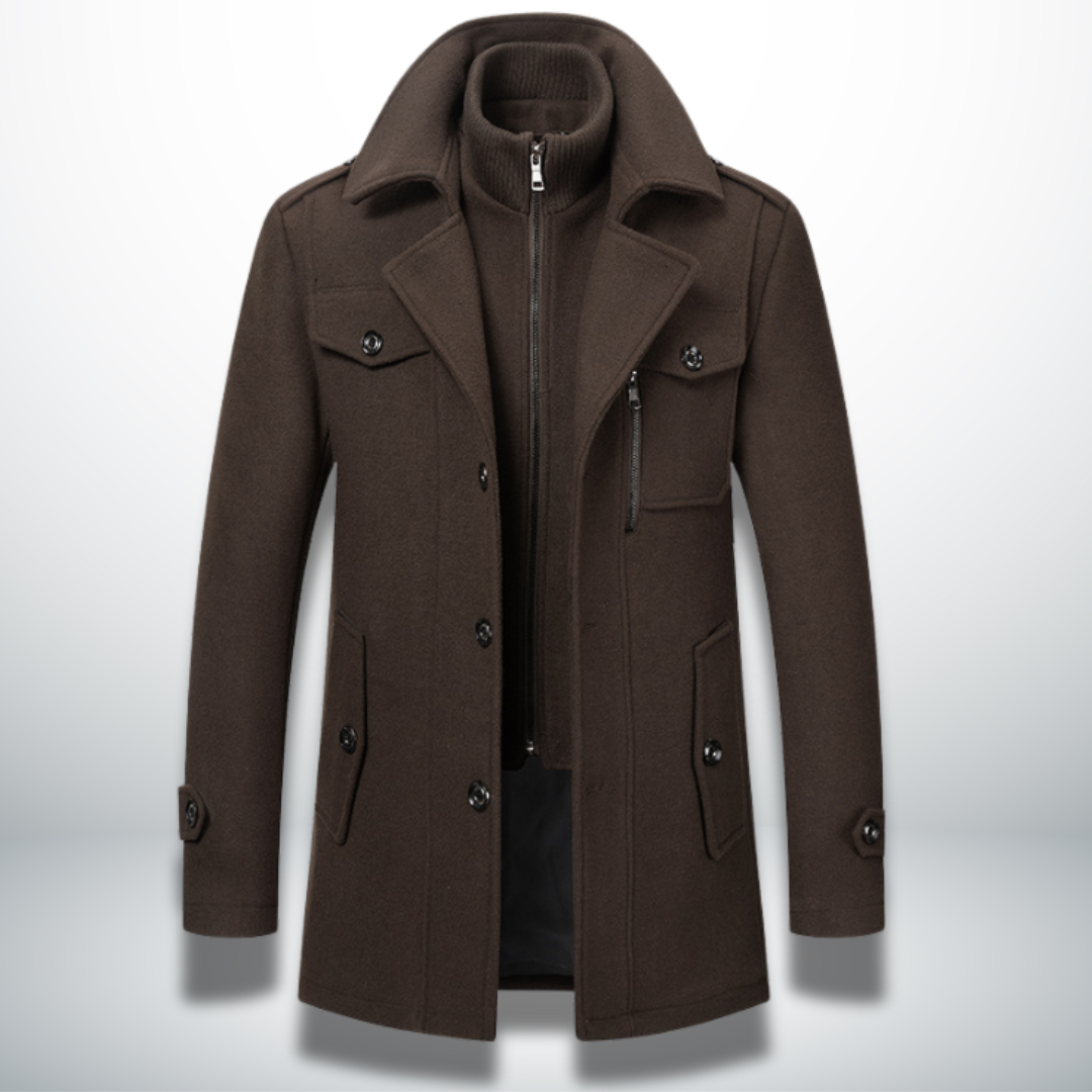 Double Breasted Overcoat for Men - Image 5