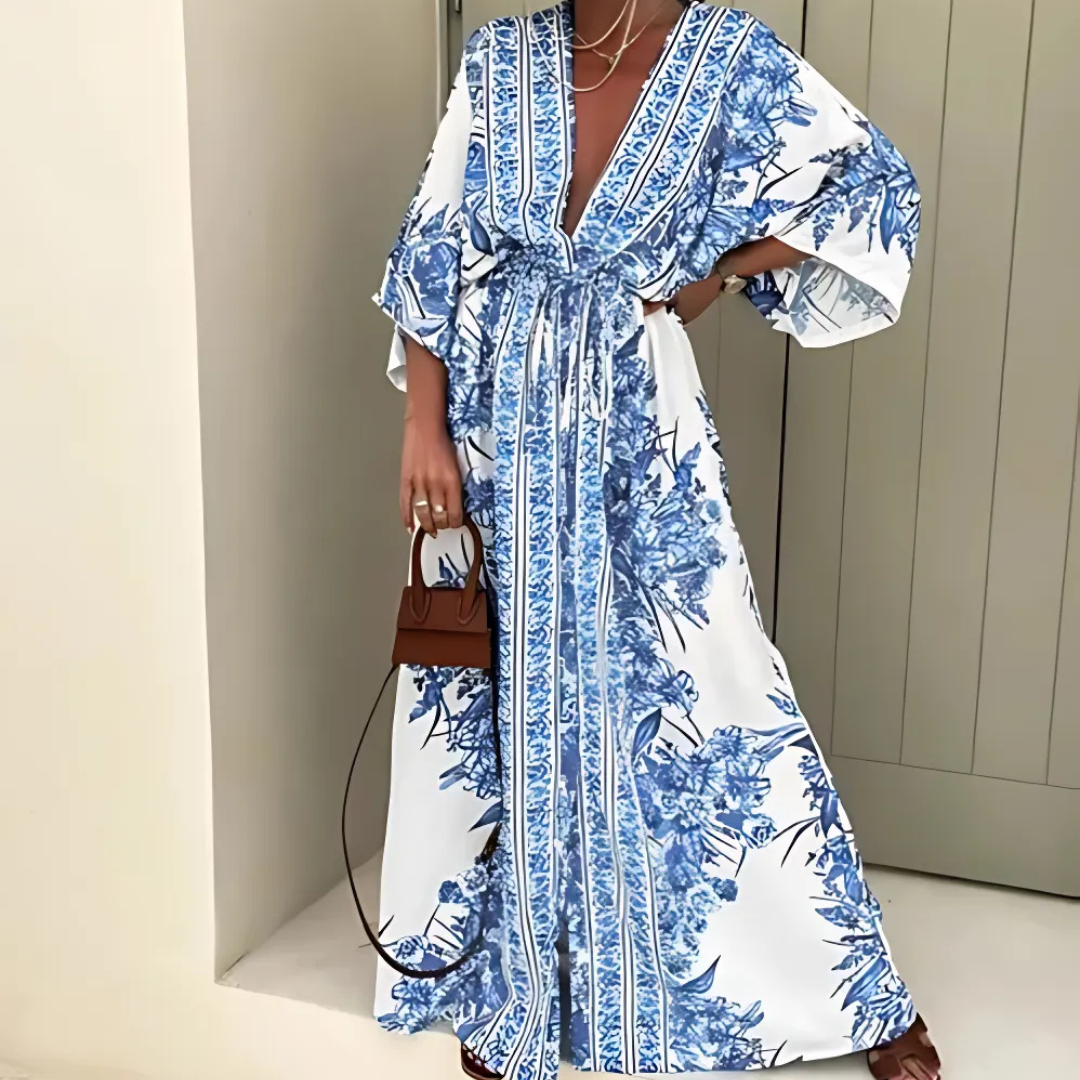 Eleanor - Boho Maxi Dress with Sleeves