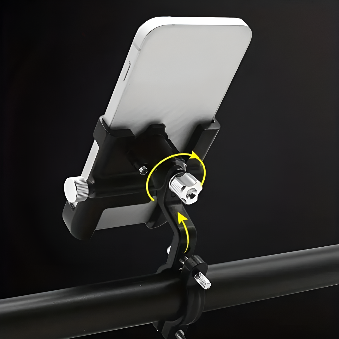360° rotatable cell phone holder for bicycles