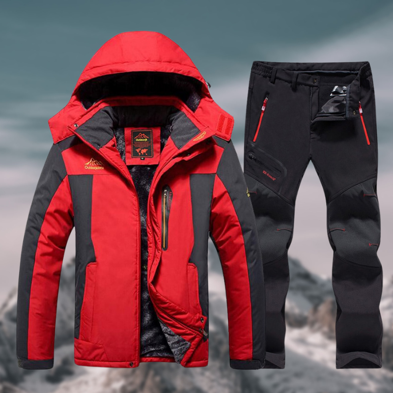 Waterproof & winterproof outdoor set for men - jacket & trousers