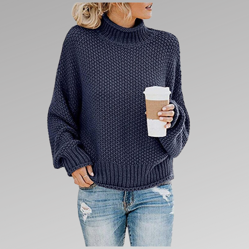 Oversized Turtleneck Sweater for Women - Image 7