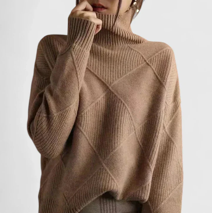 Turtleneck Knit Sweater for Women - Image 10