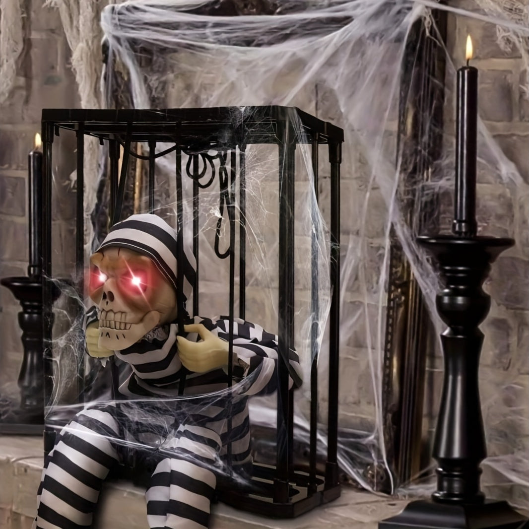 TerrorBone | Animated Screaming Skeleton Halloween Decoration – Motion Sensor Outdoor Creepy Prop