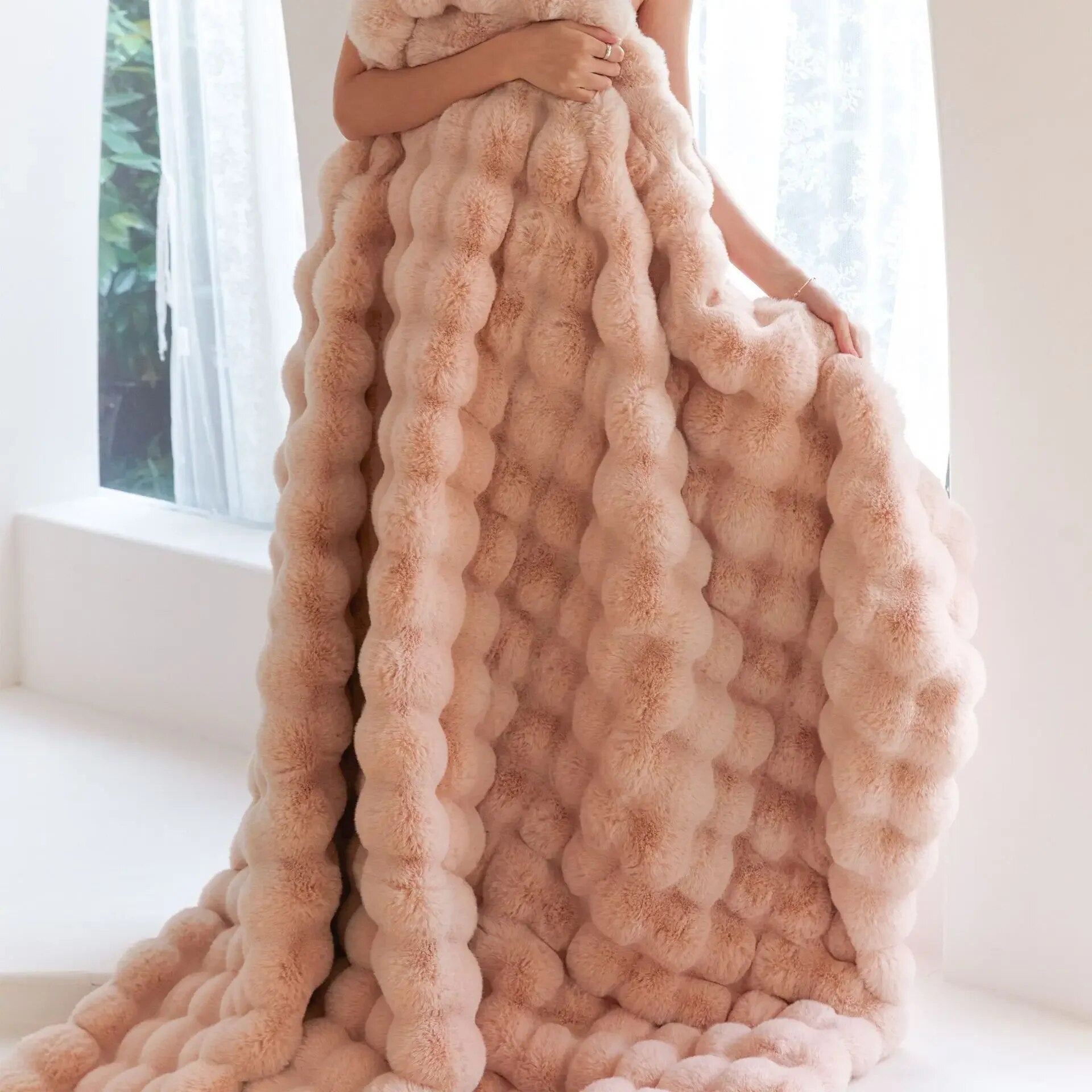 Fleece blanket Soft plush cozy bed throw