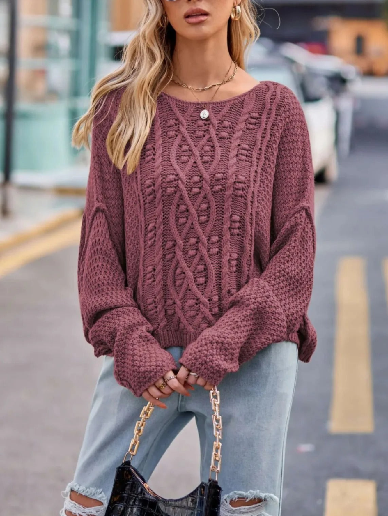 Ciepły sweter damski Raya |