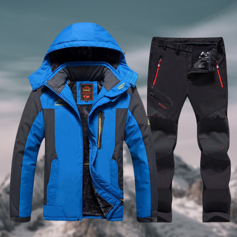 Waterproof & winterproof outdoor set for men - jacket & trousers