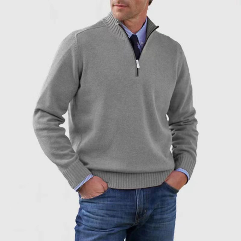 Quarter Zip Sweater for Men - Image 4
