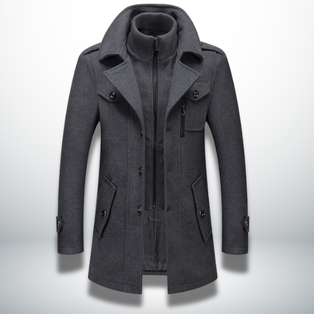Double Breasted Overcoat for Men - Image 4