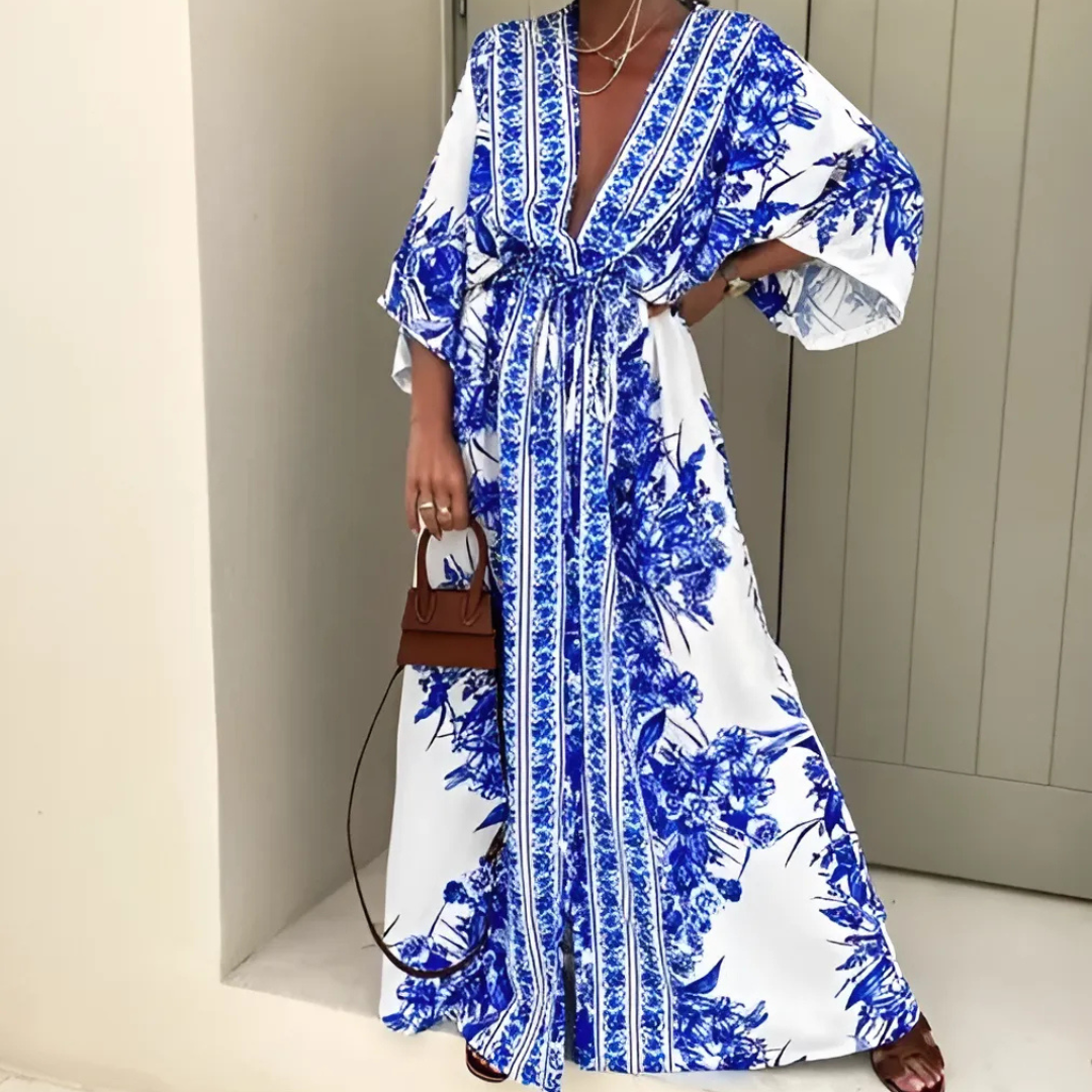 Eleanor - Boho Maxi Dress with Sleeves