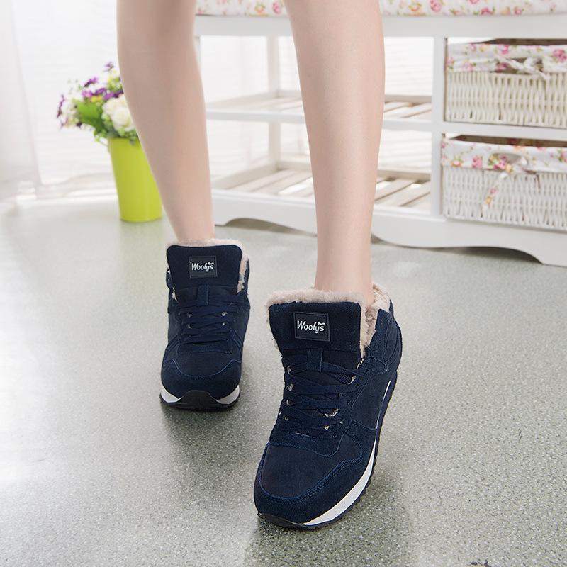 Calzado casual de invierno para hombre - Zapatillas altas con forro de piel