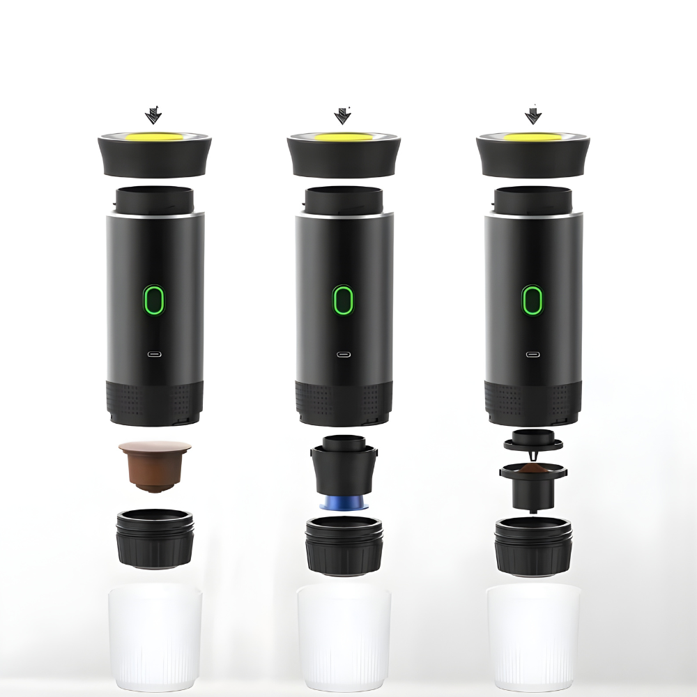 Cafetera Espresso Portátil 3en1 Cafetera Eléctrica de Viaje