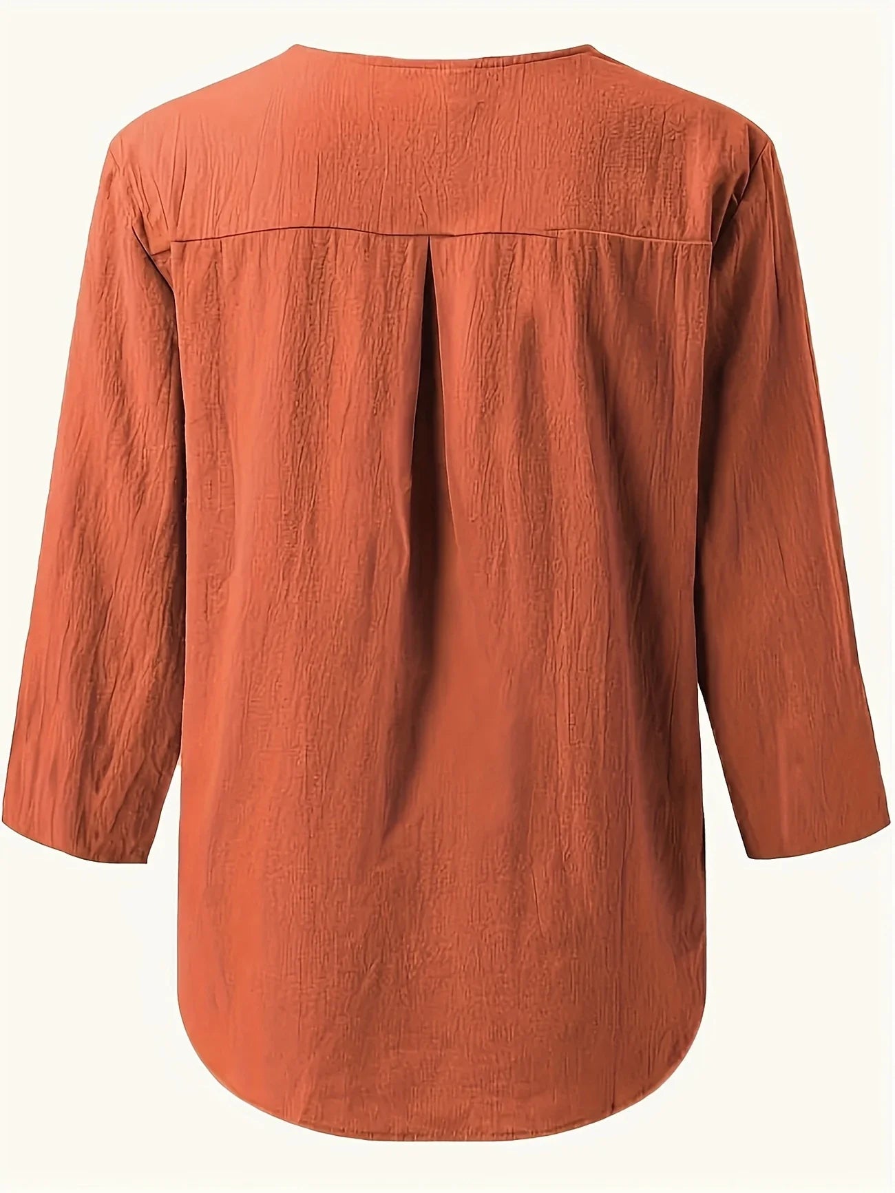 Luna - Casual Cotton and Linen Blouse