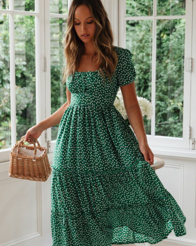 Marguerite - Floral Print Midi Dress