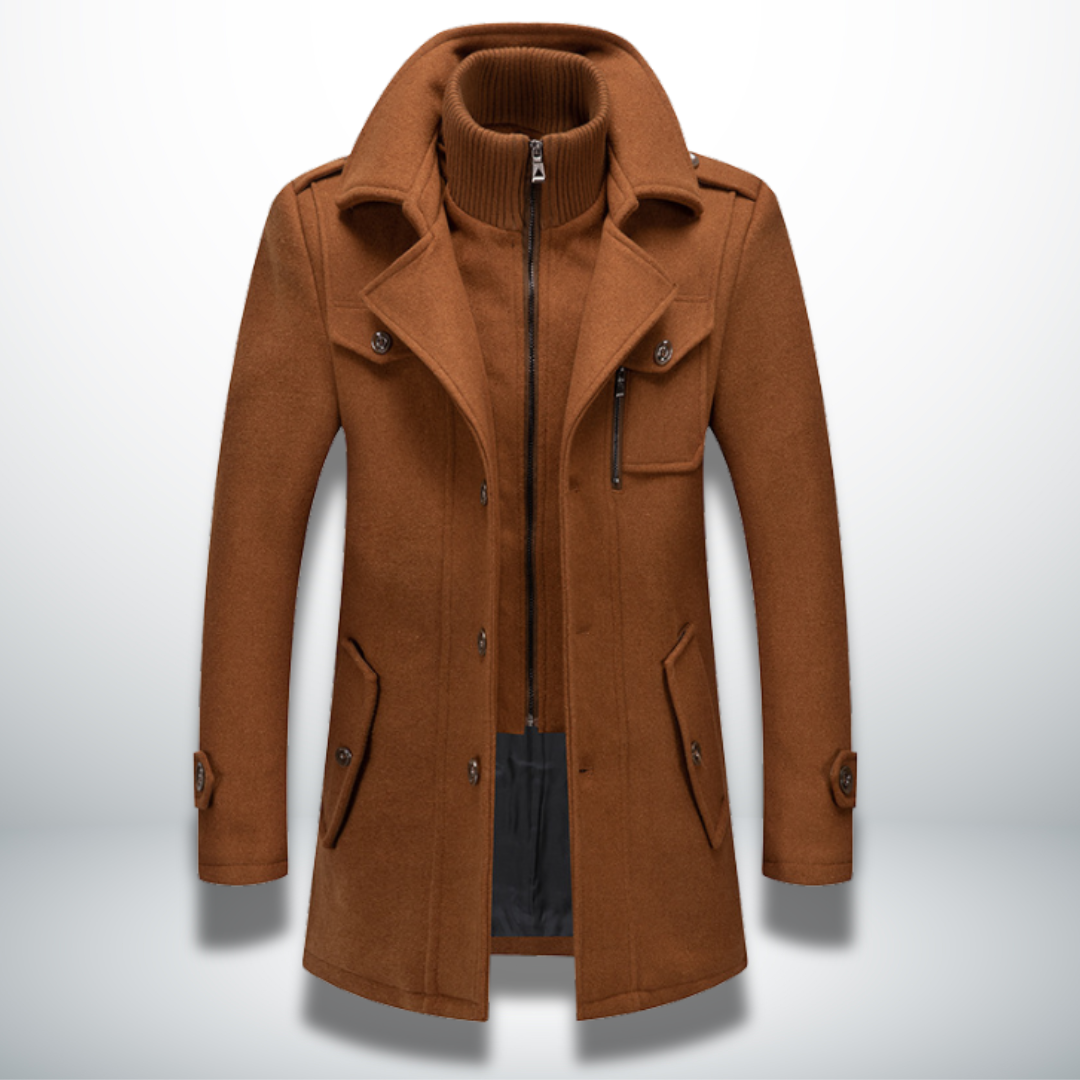 Double Breasted Overcoat for Men - Image 2