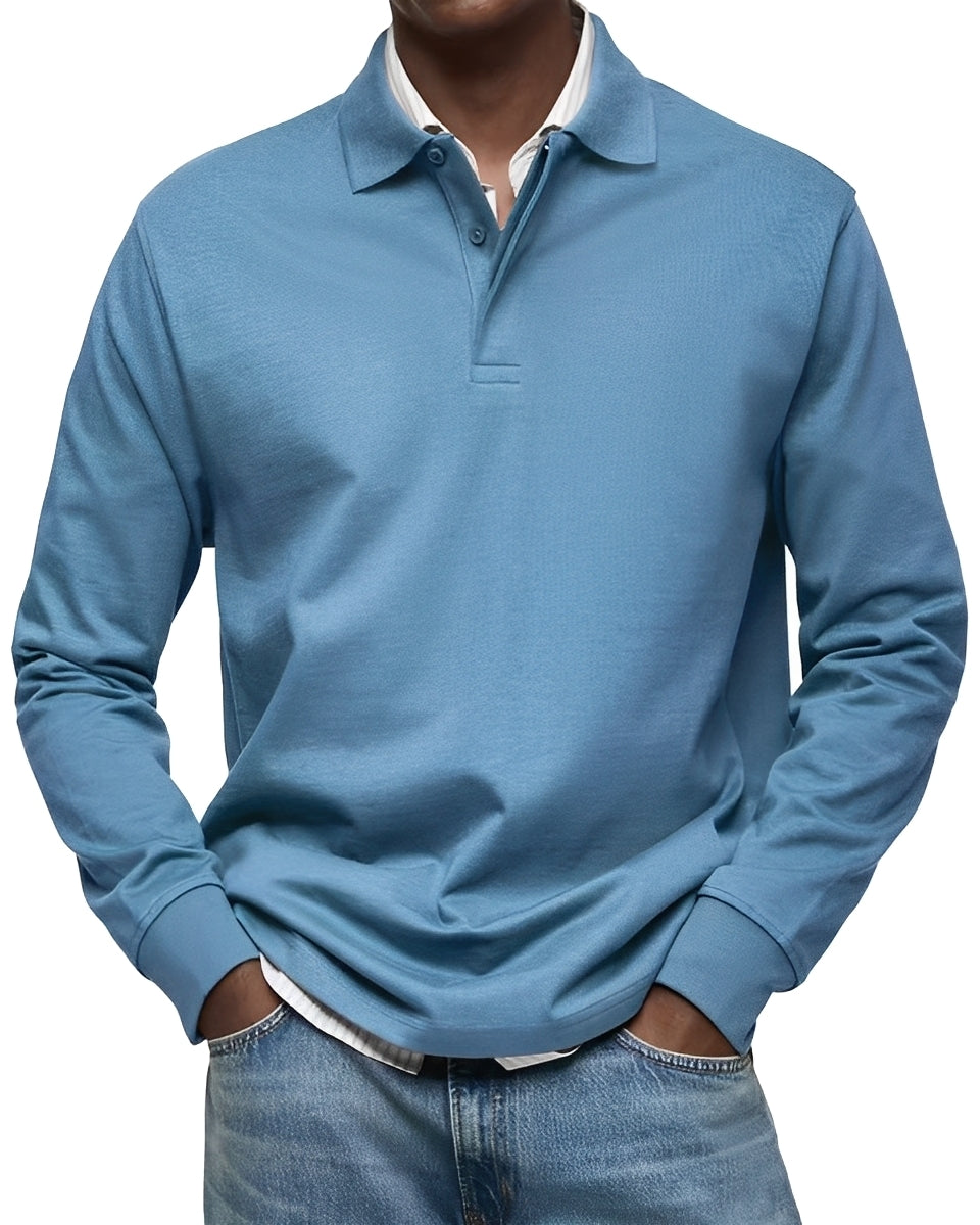 Polo Collar Pullover Sweater for Men - Image 5